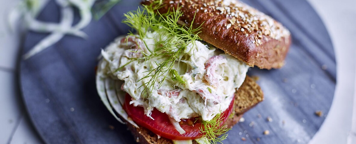 Broodje met Kabeljauwsalade