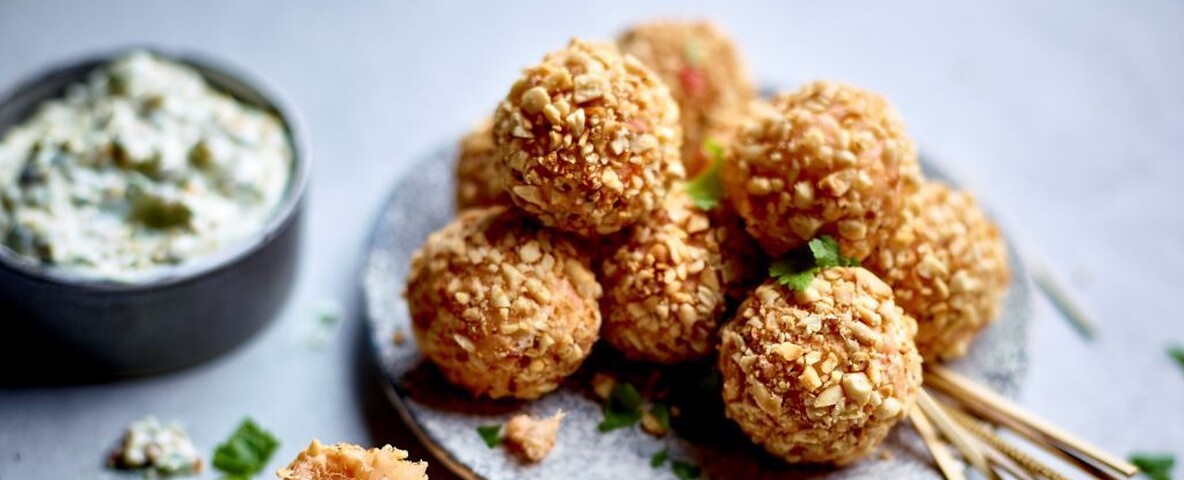 Aperitiefhapje met Kabeljauwsalade en zongedroogde tomaten