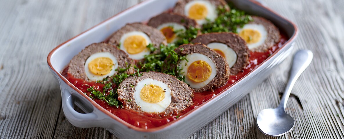 Vogelnestjes in tomatensaus
