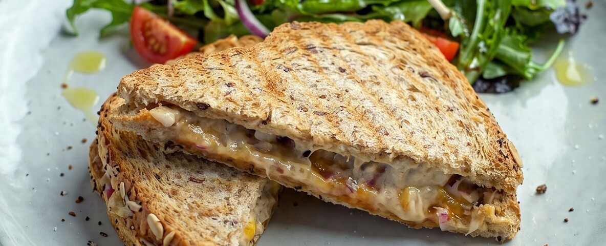 Toast tuna melt