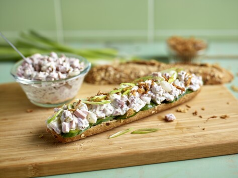 Salade met ham van de chef
