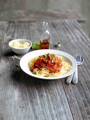 Spaghetti met bolognaise saus