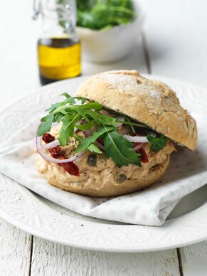 Broodje met tonijnsalade